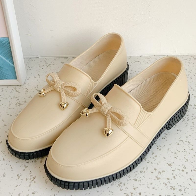 Summer Rain Boots For Women With Soft Soles, Shallow Mouth, Low-Top Short Barrels, Non-Slip And Anti-Skid, Fashionable Water Shoes, Stylish Rubber Shoes, Rain Boots For Women